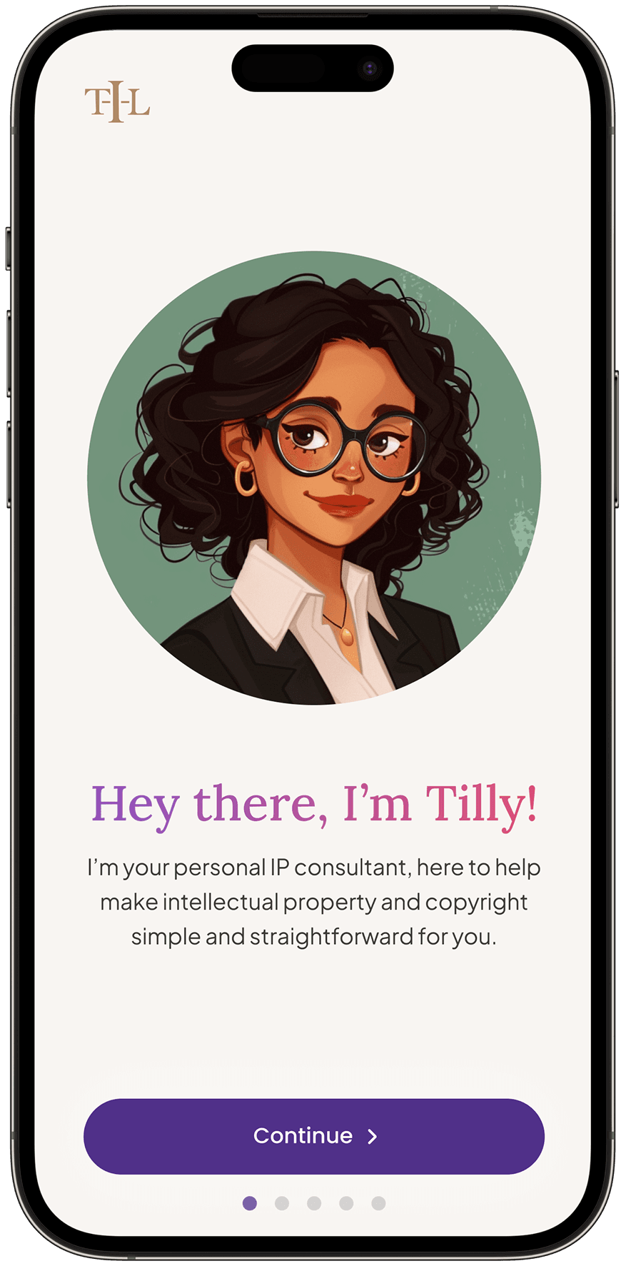 Écran 1 de l’application Tilly